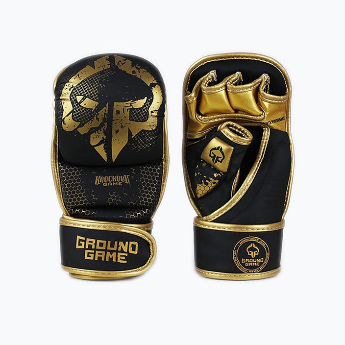 Ground Game MMA Cage Gold Sparring Gloves MMASPARGLOCGOL