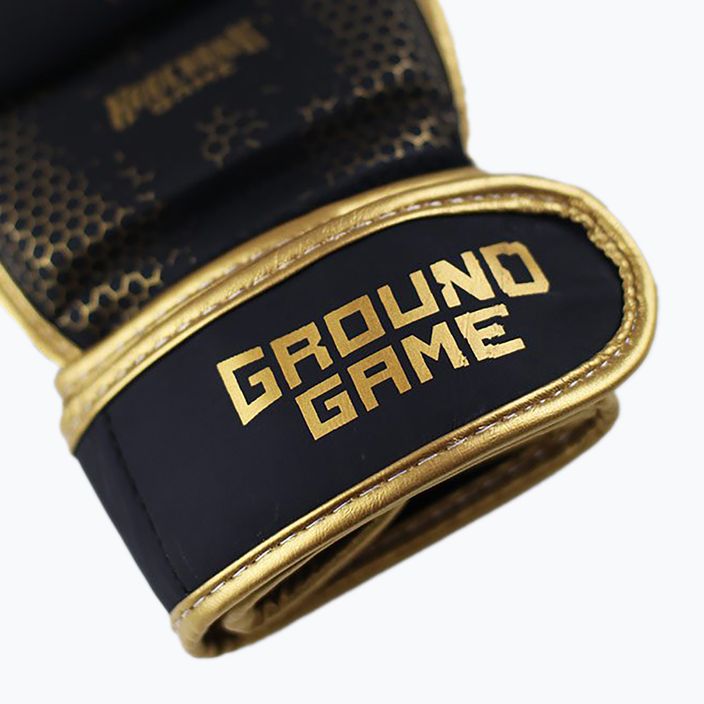 Ground Game MMA Cage Gold Sparring Gloves MMASPARGLOCGOL 7