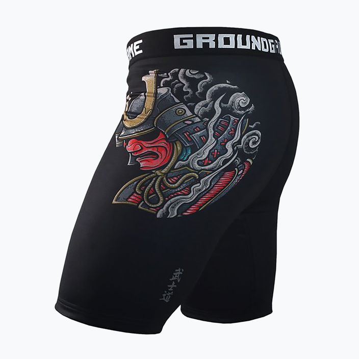 Ground Game Vale Tudo Bushido 3.0 men's training shorts black/multicolour 4