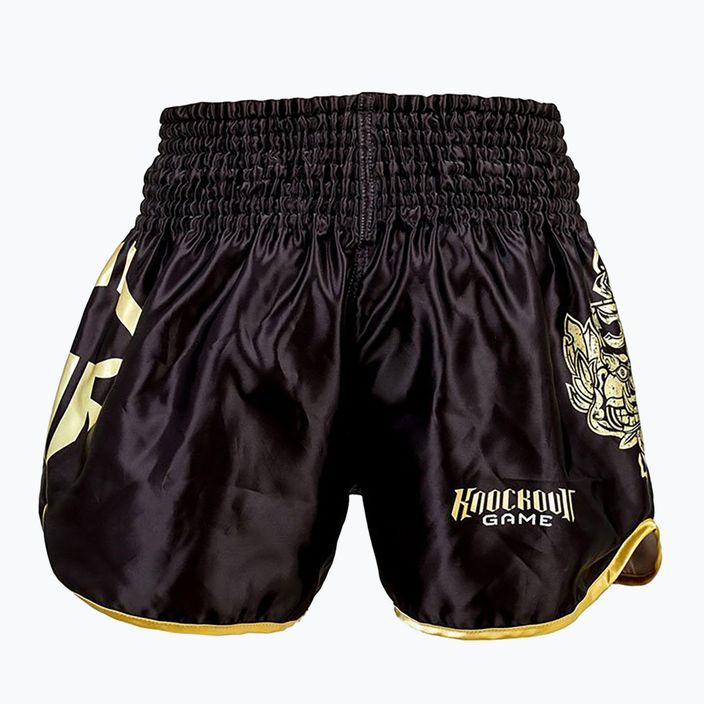 Ground Game Muay Thai men's boxer shorts 'Gold' black 21MTSHGOLDS 3