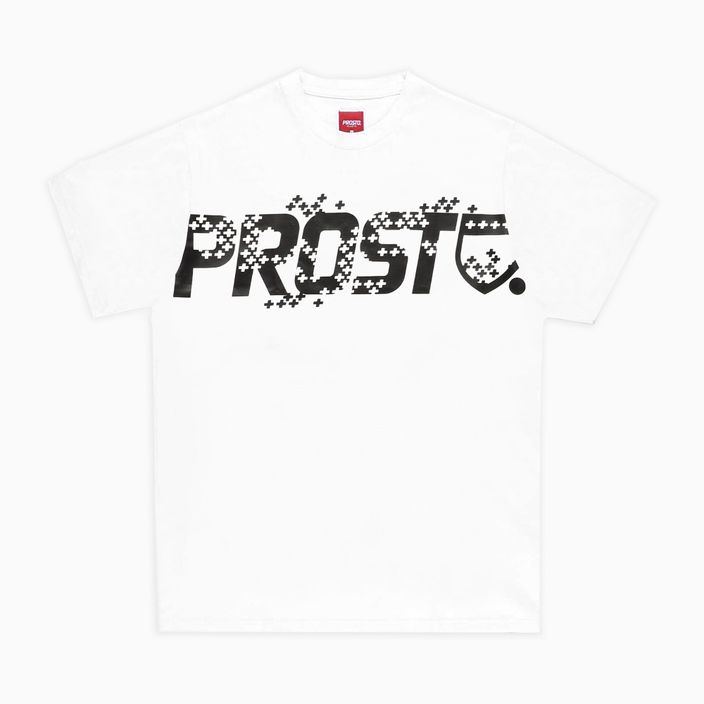 PROSTO Plusrain men's T-shirt white KL222MTEE2021