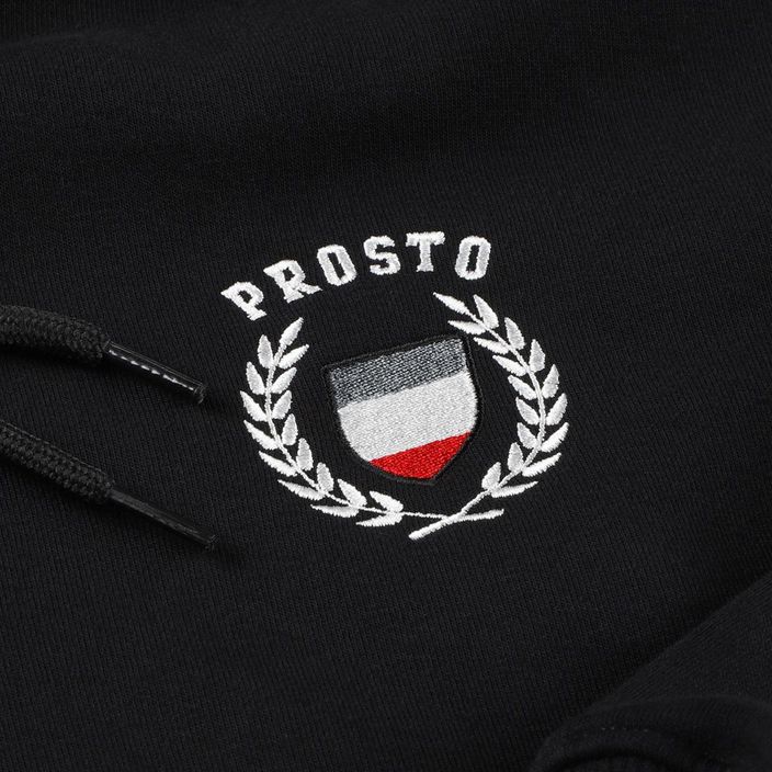 Men's PROSTO Emblem hoodie black and red KL222MSWE2023 3