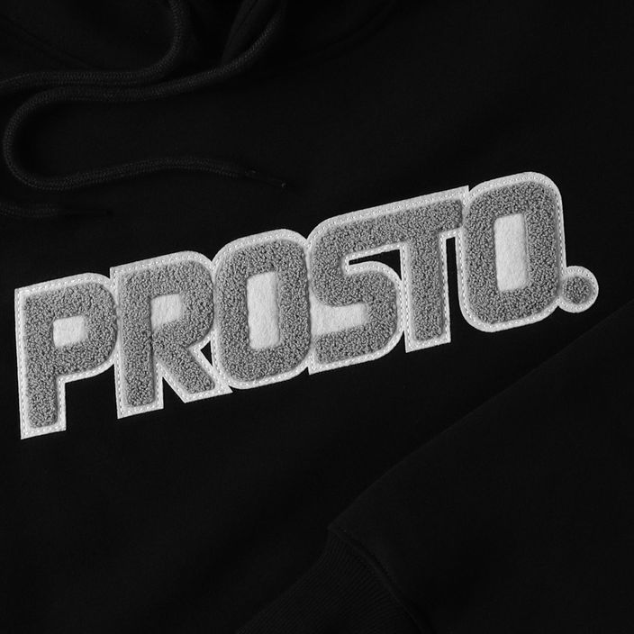 PROSTO Logon men's hoodie black KL222MSWE2071 3