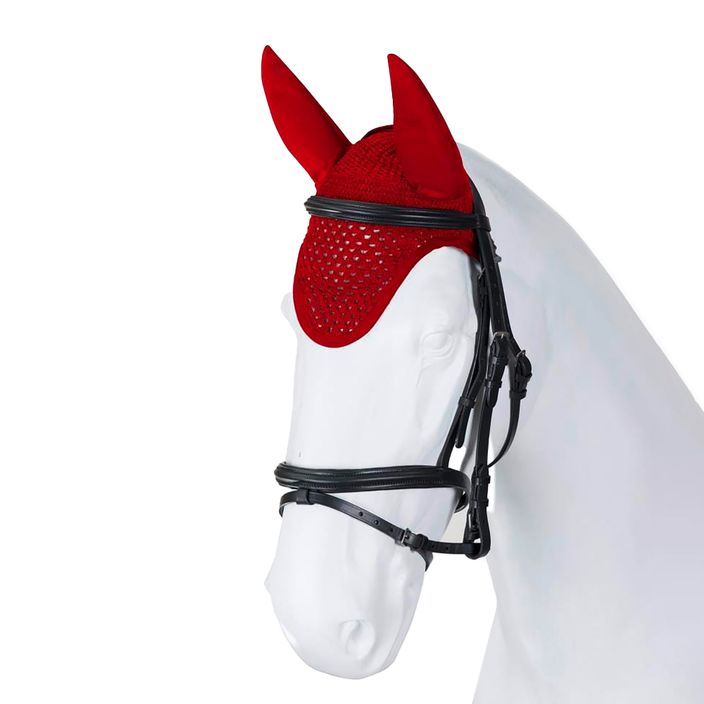 Horse earmuffs TORPOL TOP LUX red 3951-M-ST-09 2