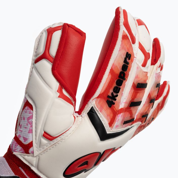 4keepers Force V 4.20 HB goalkeeper gloves red and white 4KEEPERS-4342 3