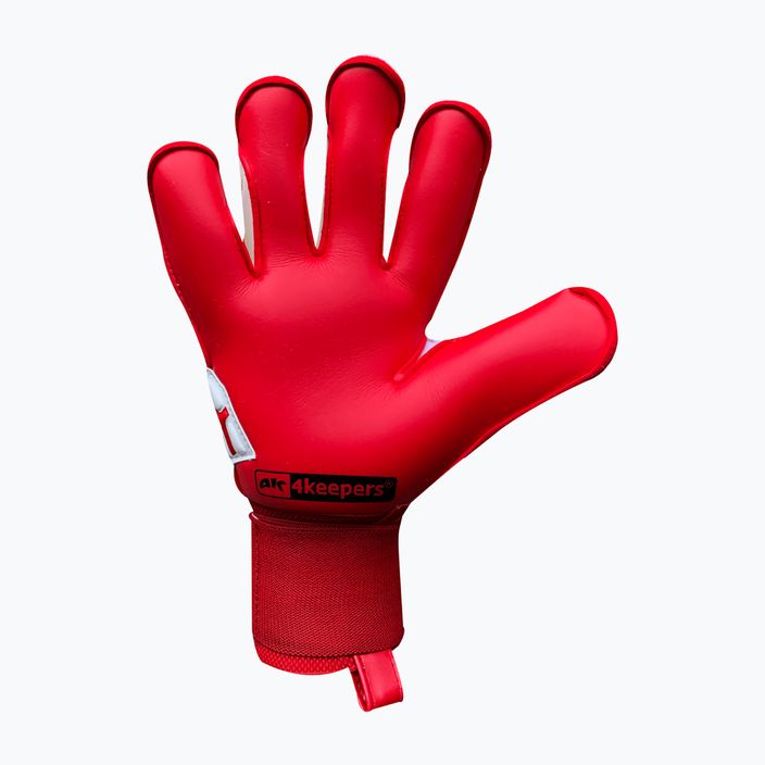 4keepers Force V 4.20 HB goalkeeper gloves red and white 4KEEPERS-4342 6