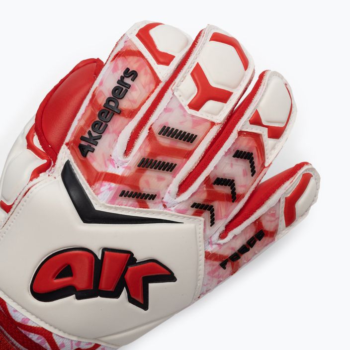 4keepers Force V 4.20 RF goalkeeper gloves red and white 4410 3
