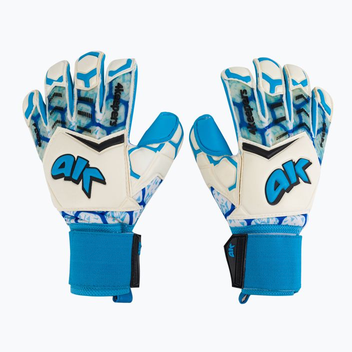 4keepers Force V-1.20 Rf blue and white goalkeeper gloves