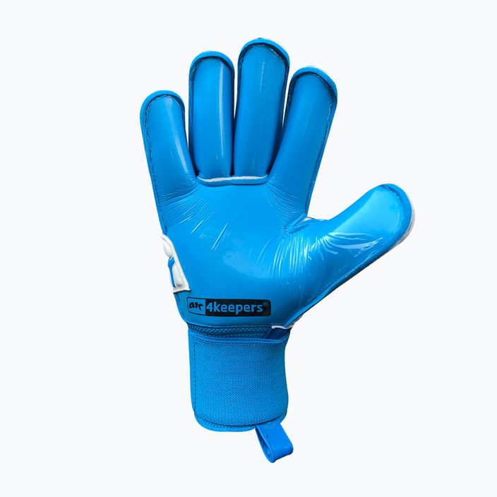 4keepers Force V-1.20 Rf blue and white goalkeeper gloves 5