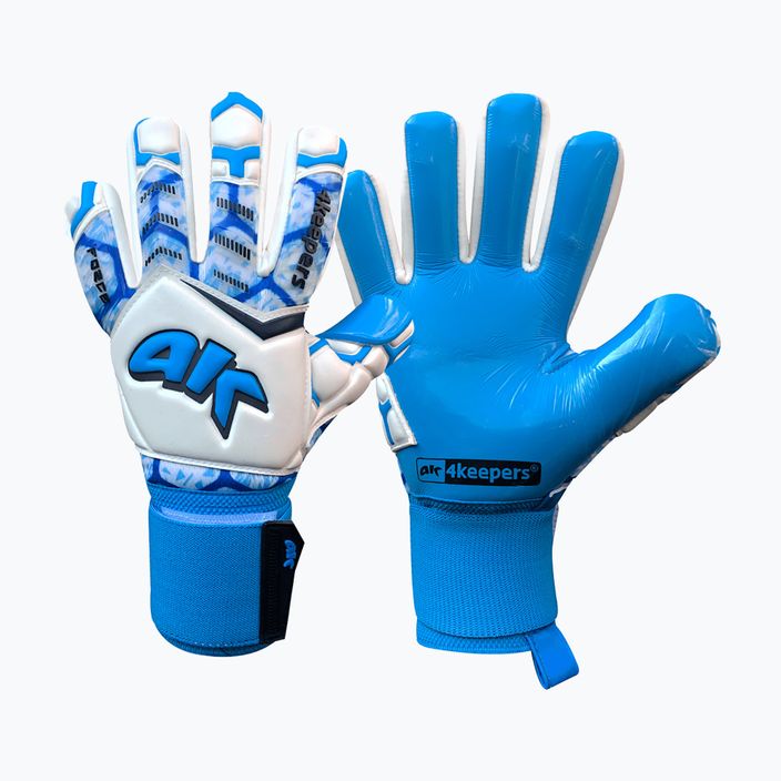 4keepers Force V 1.20 NC goalkeeper glove blue and white 4595 6