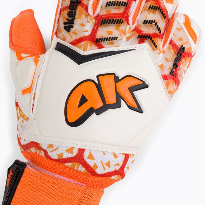 4keepers Force V 2.20 RF children's goalkeeper gloves orange and white 4694 3