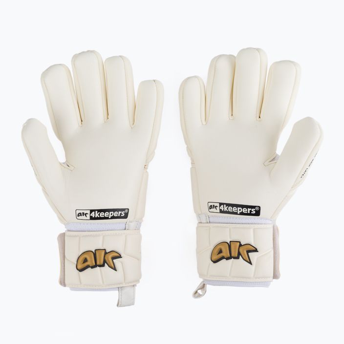 4keepers Champ Gold V Nc white and gold goalkeeper gloves 2