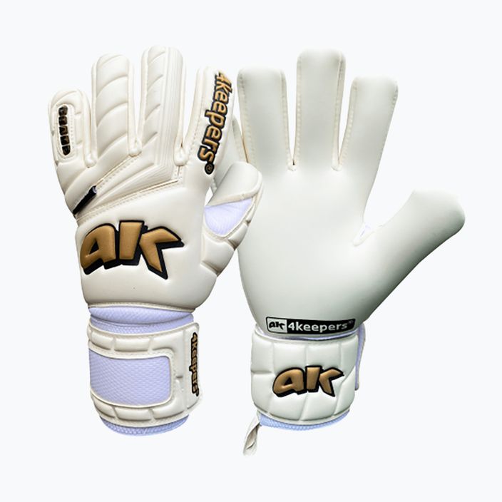 4keepers Champ Gold V Nc white and gold goalkeeper gloves 6