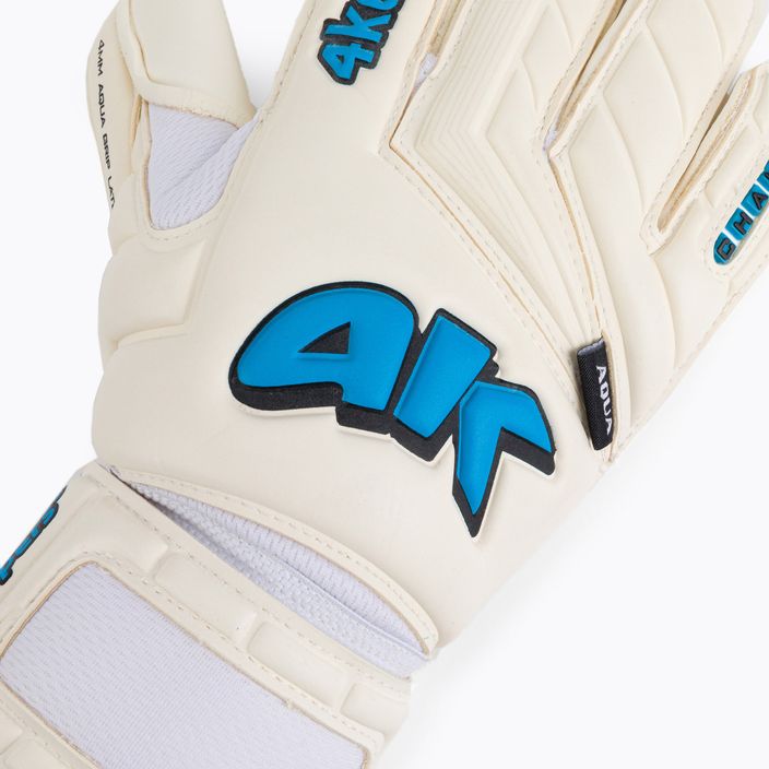 4keepers Champ Aqua V Rf goalkeeper gloves white and blue 3