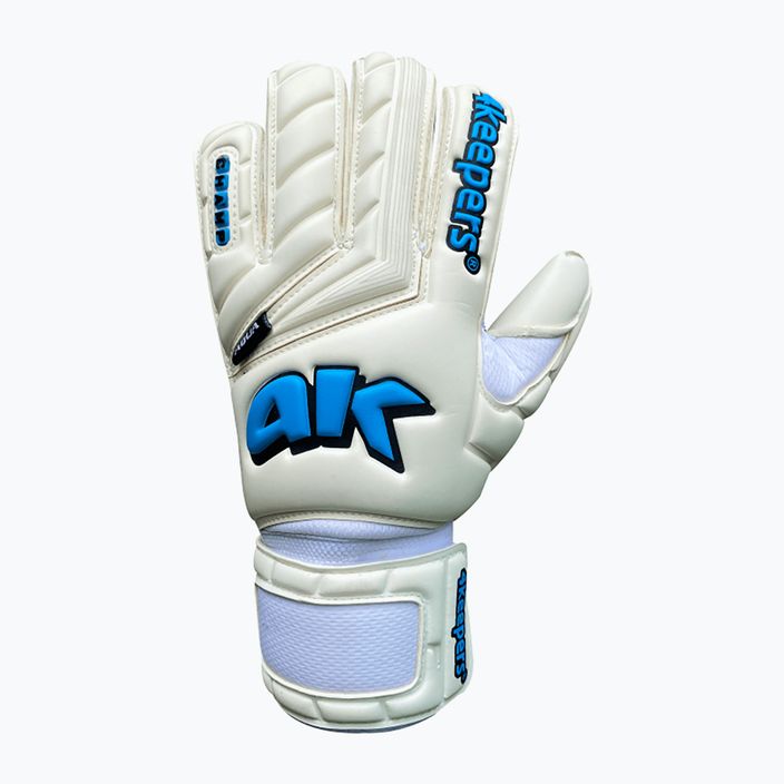 4keepers Champ Aqua V Rf goalkeeper gloves white and blue 4