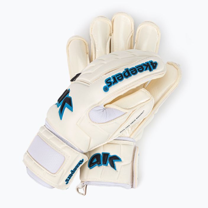 4keepers Champ AQ Contact V HB goalkeeper gloves white and blue 7343 2