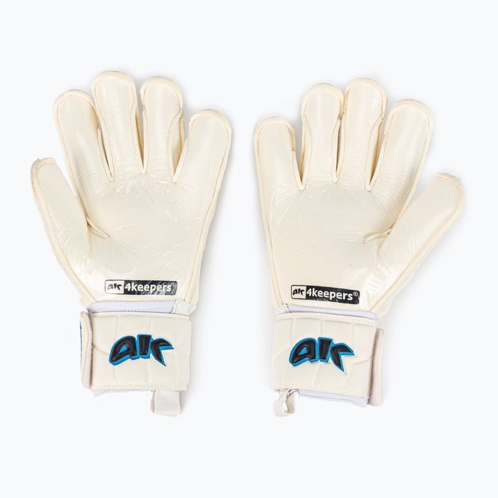 4keepers Champ AQ Contact V HB goalkeeper gloves white and blue 7343 3