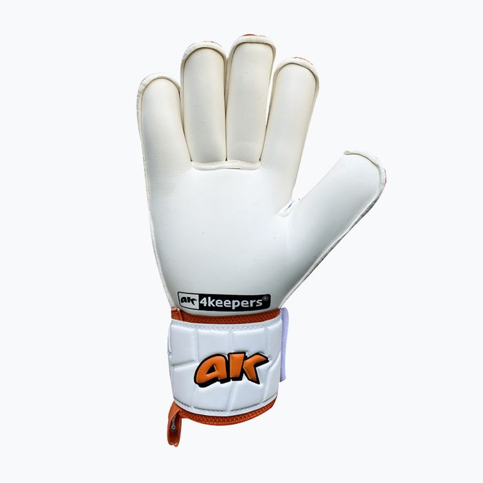 4keepers Champ Training V Rf goalkeeper gloves white and orange 5