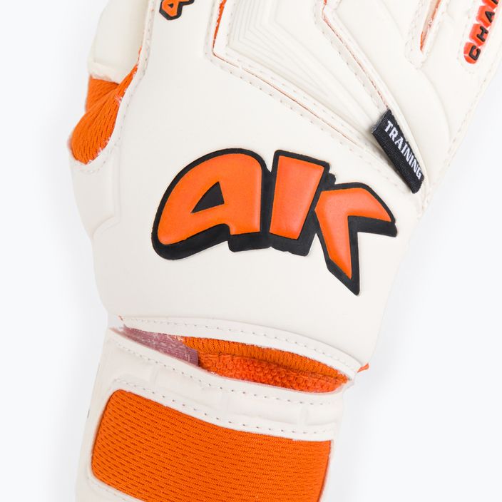 Children's goalkeeper gloves 4keepers Champ Training V Rf white and orange 3