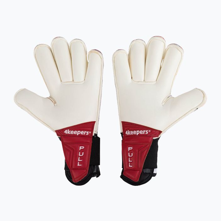 4keepers Neo Drago Rf goalkeeper gloves black and red 2