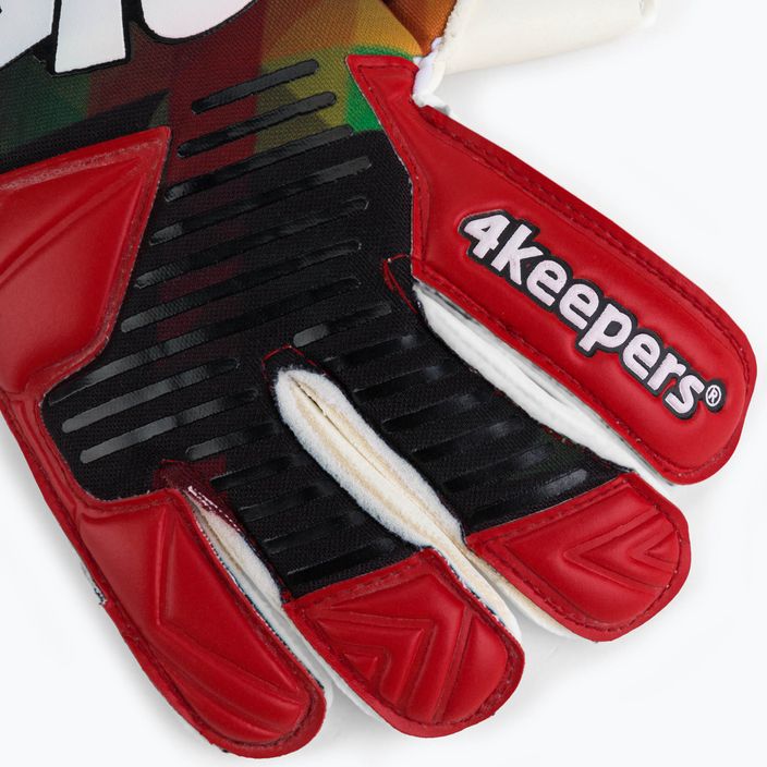 4keepers Neo Drago Rf goalkeeper gloves black and red 3