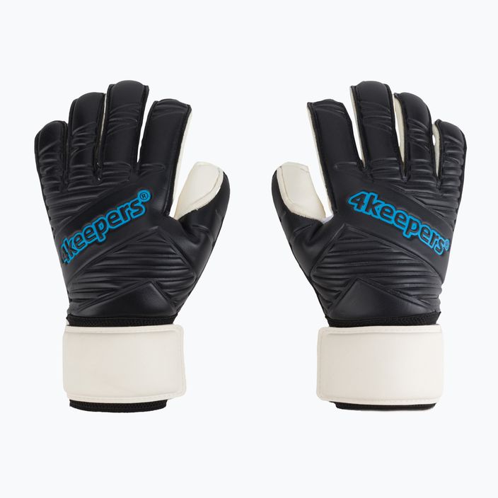 4keepers Retro IV RF goalkeeper gloves black and white 4KRETROBLRF
