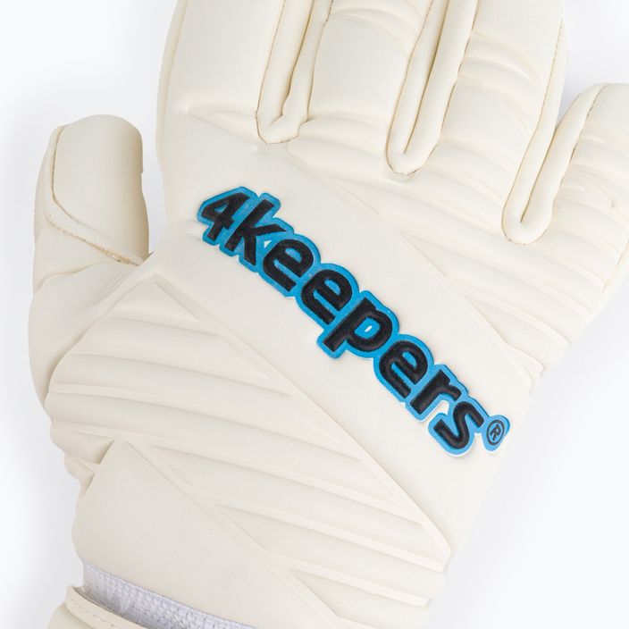 Children's goalkeeper gloves 4keepers Retro IV NC white 4KRIVNCJR 3