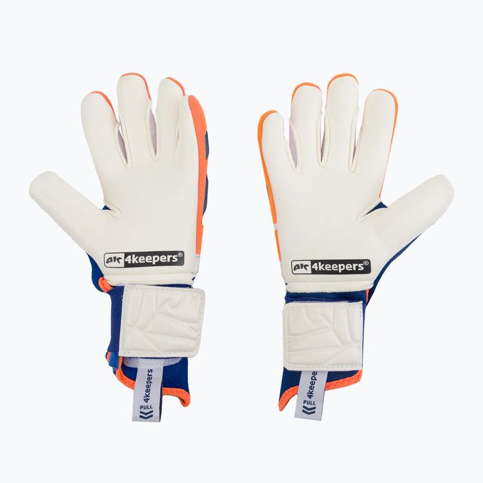 4Keepers Equip Puesta Nc Jr children's goalkeeper gloves blue and orange EQUIPPUNCJR 2