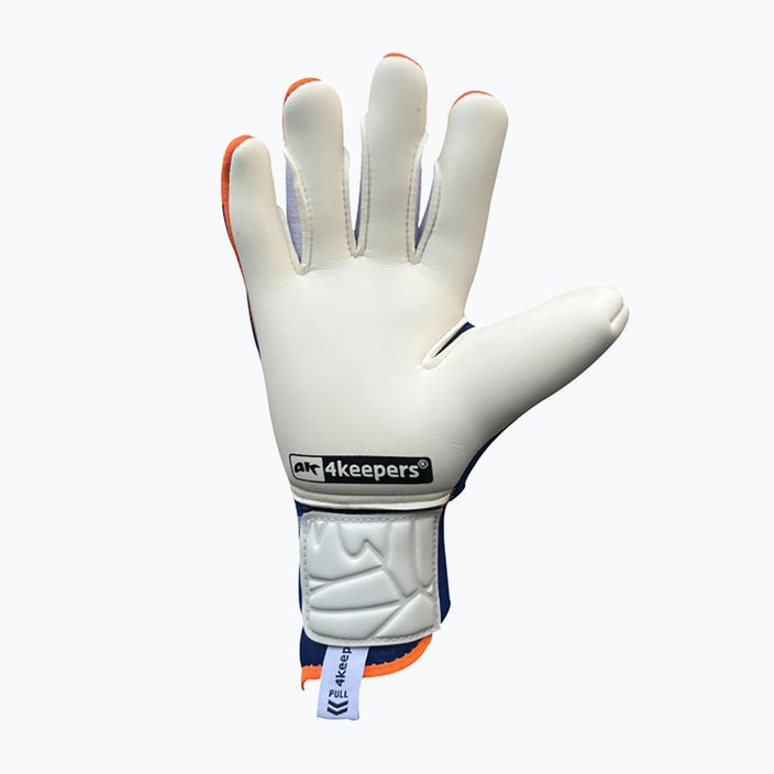 4Keepers Equip Puesta Nc Jr children's goalkeeper gloves blue and orange EQUIPPUNCJR 5
