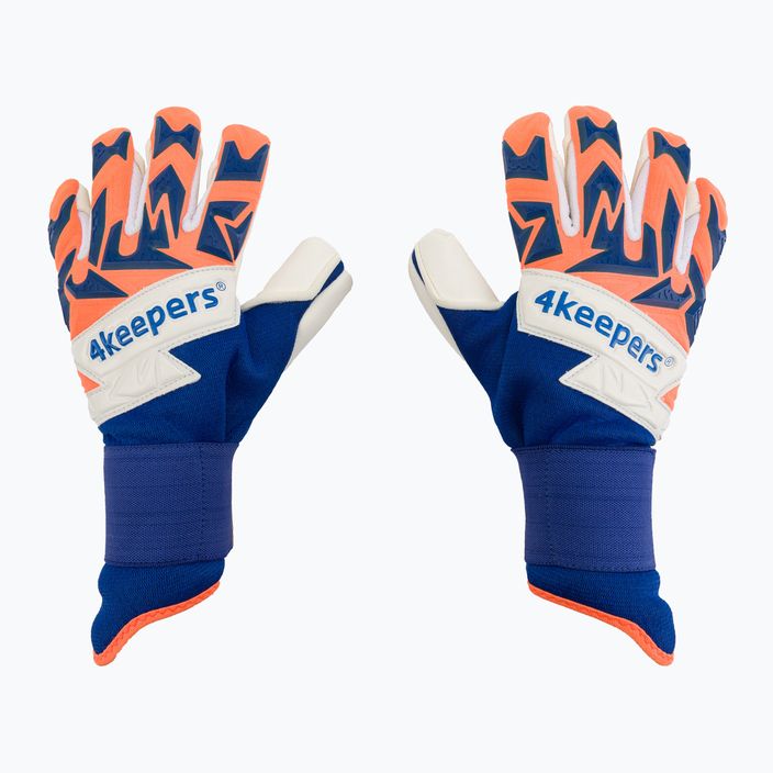 4Keepers Equip Puesta Nc blue-orange goalkeeper gloves EQUIPPUNC