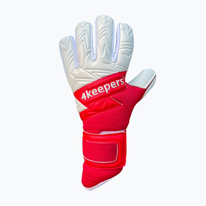 Children's goalkeeper gloves 4Keepers Equip Poland Nc Jr white and red EQUIPPONCJR 4