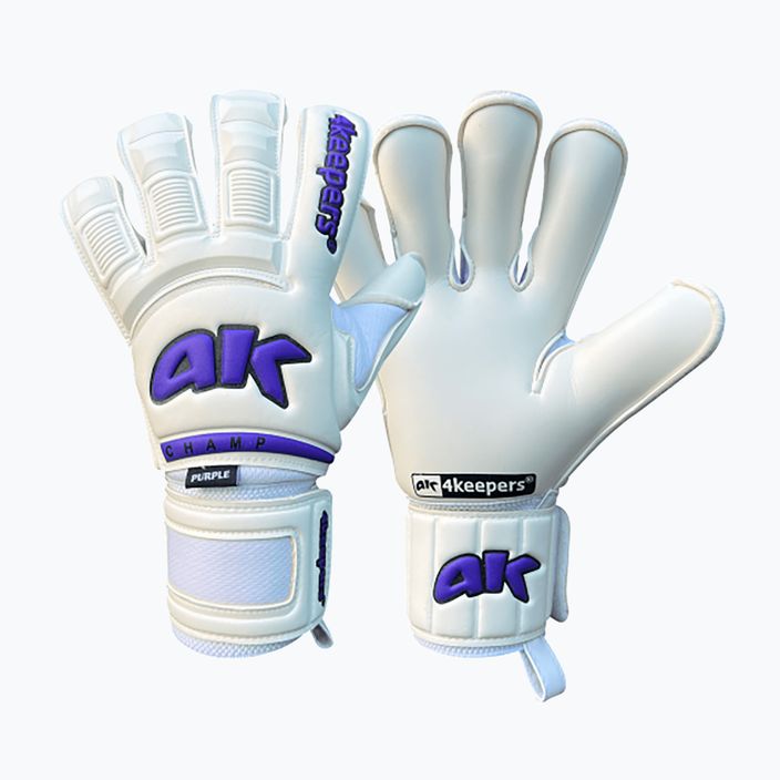 4Keepers Champ Purple VI goalkeeper gloves white 4