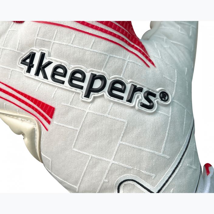 4keepers Soft Opal NC Jr children's goalkeeper gloves white 5