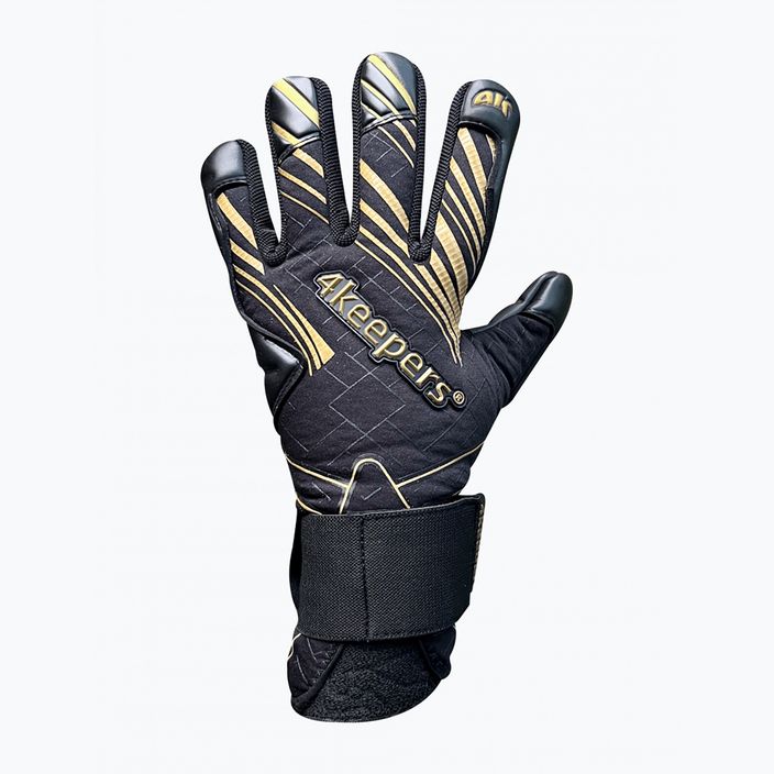 4keepers Soft Onyx NC goalkeeper gloves black 2