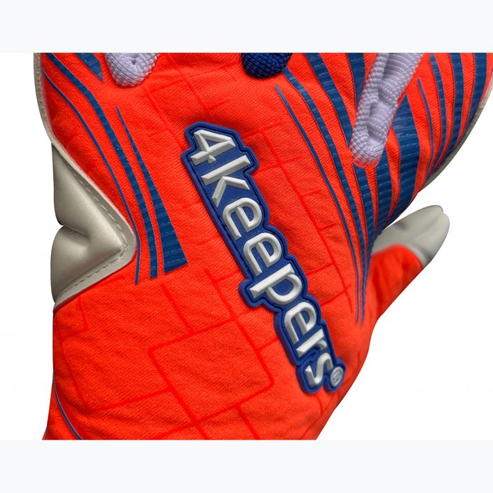 4keepers Soft Amber NC Jr children's goalkeeper gloves orange 5