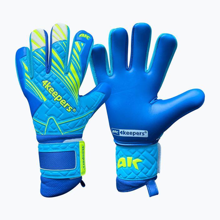 4keepers Soft Azur NC Jr children's goalkeeper gloves blue