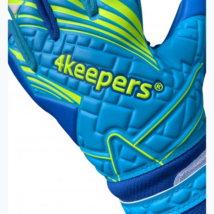 4keepers Soft Azur NC Jr children's goalkeeper gloves blue 5