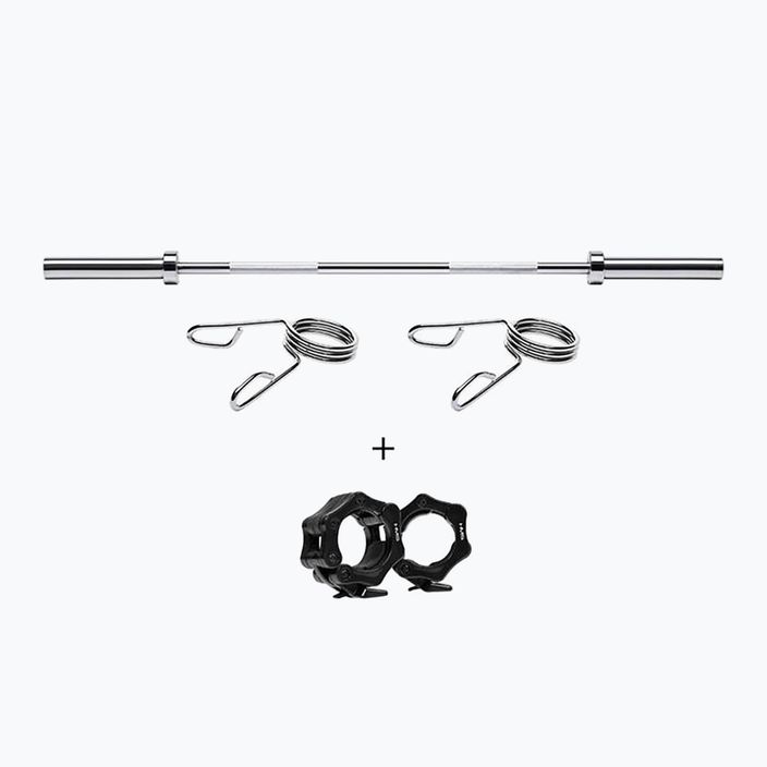 HMS GO205 Premium silver straight Olympic barbell 17-60-005 6