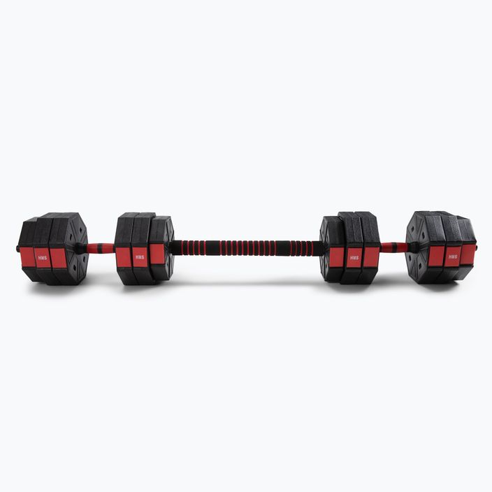 HMS barbell set with interchangeable weights Sgc20 black-red 17-57-030 2