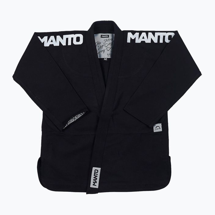 GI for men's Brazilian jiu-jitsu MANTO X4 black MNG978 2