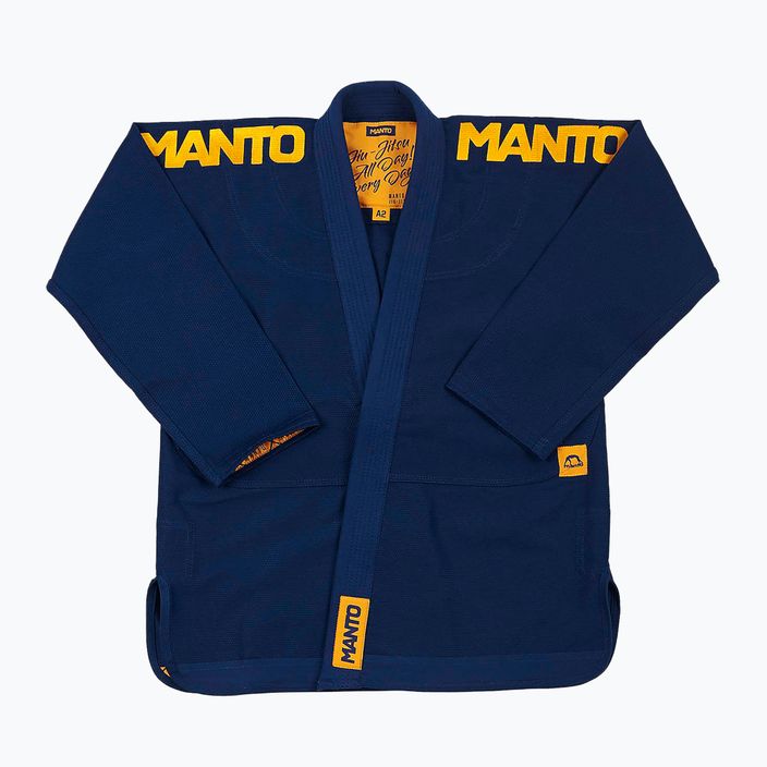 GI for men's Brazilian jiu-jitsu MANTO X4 navy blue MNG978 2