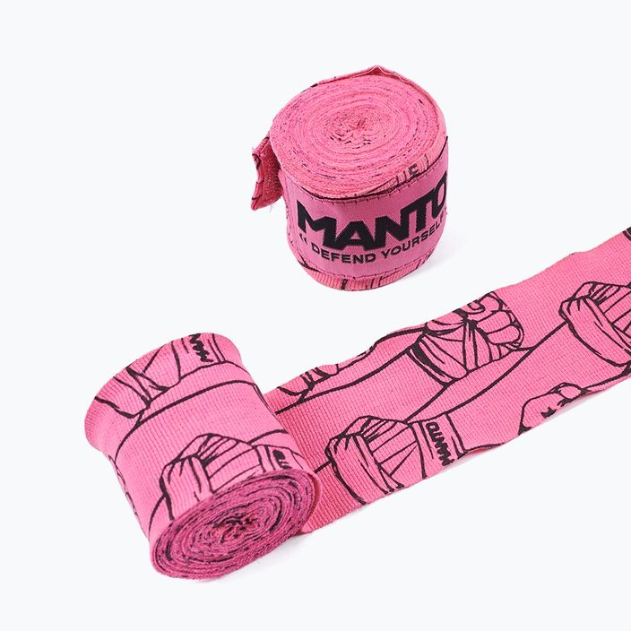 MANTO Punch pink boxing bandages MNA884_PIN_9UN 2