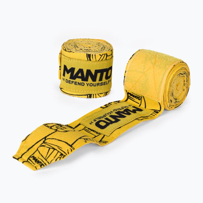 MANTO Punch yellow boxing bandages MNA884