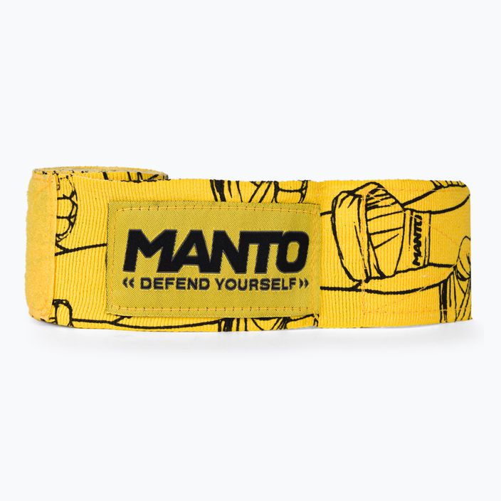 MANTO Punch yellow boxing bandages MNA884 3