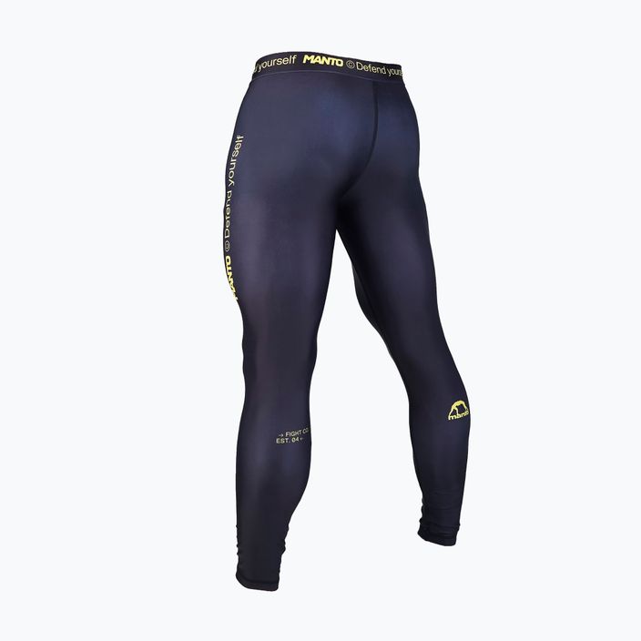 Men's training leggings MANTO Alpha black 2