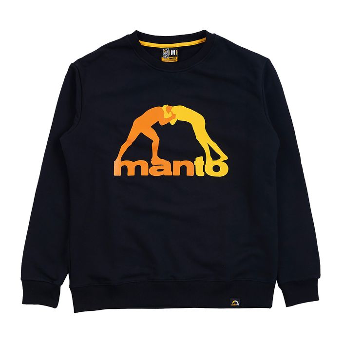 MANTO Duo Fire men's sweatshirt black MNH470_ORG/YEL2_3M 2