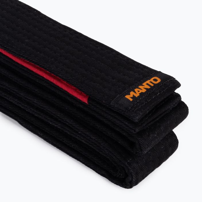 MANTO Label black Brazilian jiu-jitsu belt MNA854