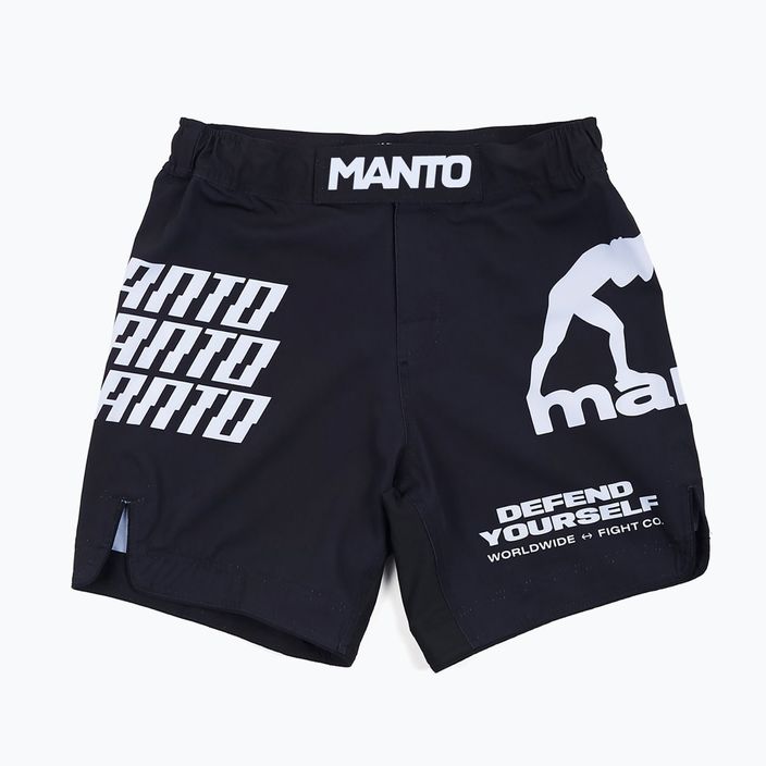 MANTO Distort men's training shorts black MNS519