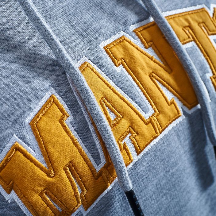 Men's MANTO Varsity hoodie grey MNH479_MEL/YEL 4