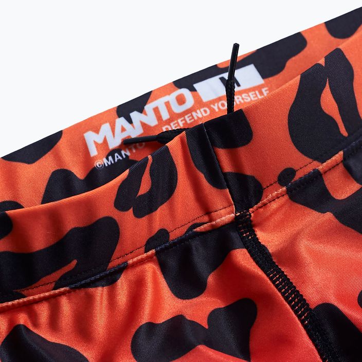 MANTO men's shorts Leopard black print 3